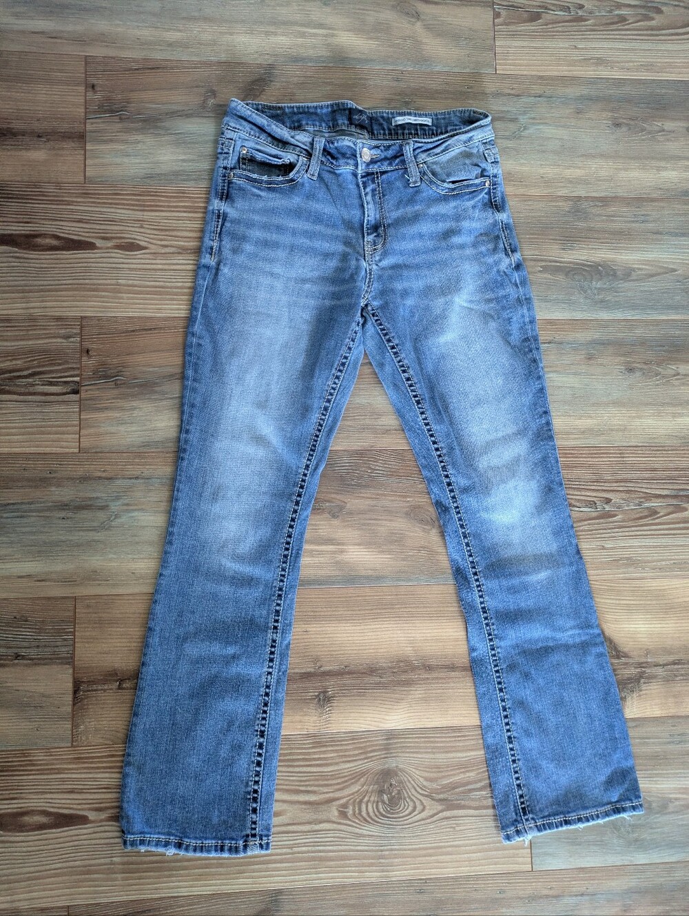 Daytrip Distressed Virgo Tailored Boot Cut Denim Jeans DBK7707 31 Regular